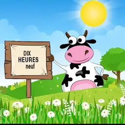 fun lettres vache