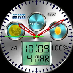 silver Circle Watch 2