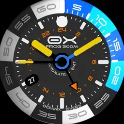 OX OCEANIX FROG 300 Diver Watch Rotate Bezel Lume Colours