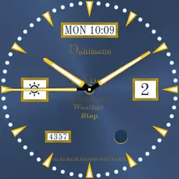 Dahlmann Original Danish made, Day-Date-Moonphase-Weather-Step