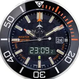 Pilot Dog Aviator Sport Dual Time Combo Diver