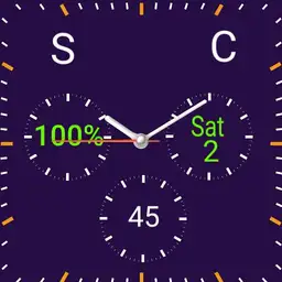 Analog purple background orange Square DJ