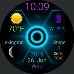 futuristic roboto neon low power