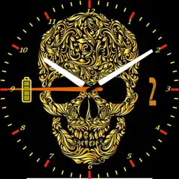 Gello golden skull analog