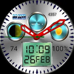 silver Circle Watch