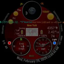 Earth Weather Multiscreen Watch - 12 Hr -- v 1.9