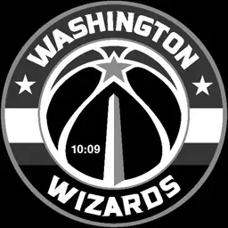 Washington Wizards black & white