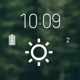 Green digital watch