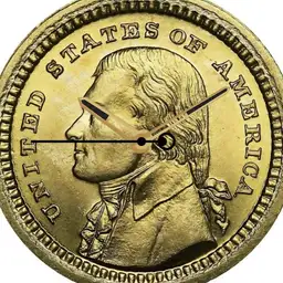 Gold, Louisiana Purchase, 1803
