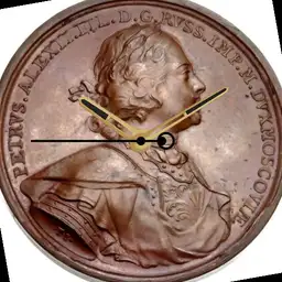 Bronze, Peter the Great, Medal, Russia, 1709