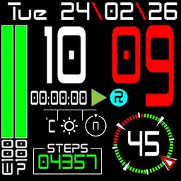 Compass watch with timer
