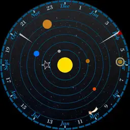 Brute PLANETARIUM Solar System Current Planets Position Astronomy Watch