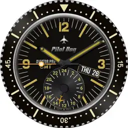 Pilot Dog Aviator Pro GMT Analog - Digital Chrono 8