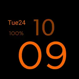 simple orange et noir