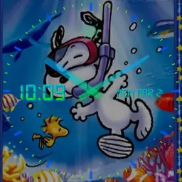 Snoopy Swimming