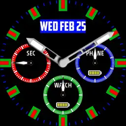 Colourful chronograph
