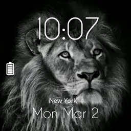 lion with weather