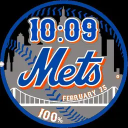 Mets patch black/grey/blue