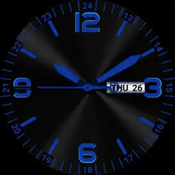 Blue on black. high visibility