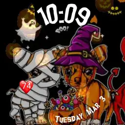 Halloween Chihuahuas Party w/ Floating Pumpkins Copy