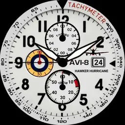 AVI-8 Classic Chrono White Dial