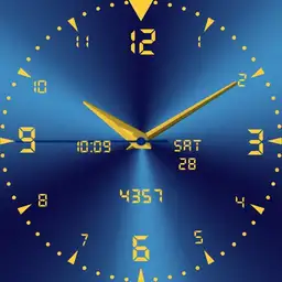 Blue Gold Retro Simple