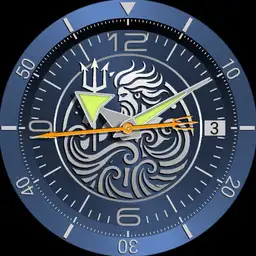 Brute POSEIDON Navy Sea Deep Diver Colours Watch