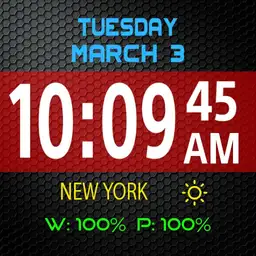 Easy to read digital watch