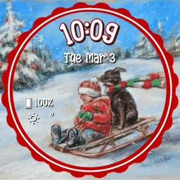 Best Friends Sledding