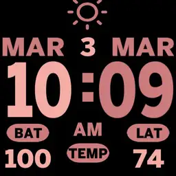 Digital Classic Big colors for miwatch Copy