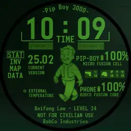 Pip-Boy 3000 - 24h slower clearer