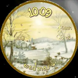 Golden Winter Sky