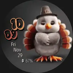 Cute Little Turkey - No Border