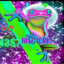 colorful frog