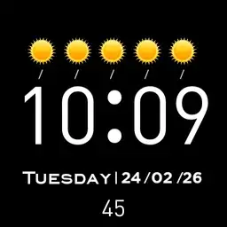 Weather clock
