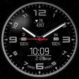 Simple black watch