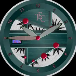 open clock green