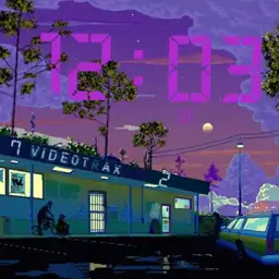Aesthetic Vapor Anime Night