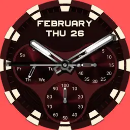 WH watch chrono red