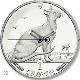 Cupronickel, Crown, Isle of Man Cat Coins, from 1988