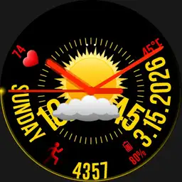Circular digital watch Copy