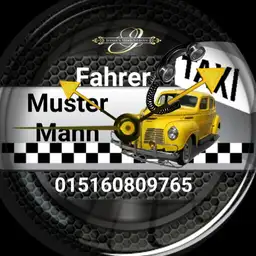 TAXI Visitenkarte personalisierbar