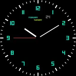Square analog clock
