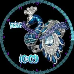 peacock blue and bling