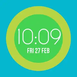 Minimal sport watch face