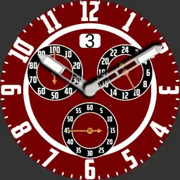 Classic three dial watch V1