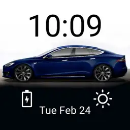 Tesla S blue
