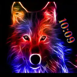 glowing wolf Copy