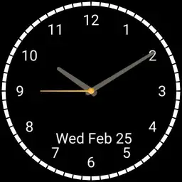 Black color background watch