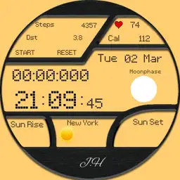 Digital With Weather and Fitness